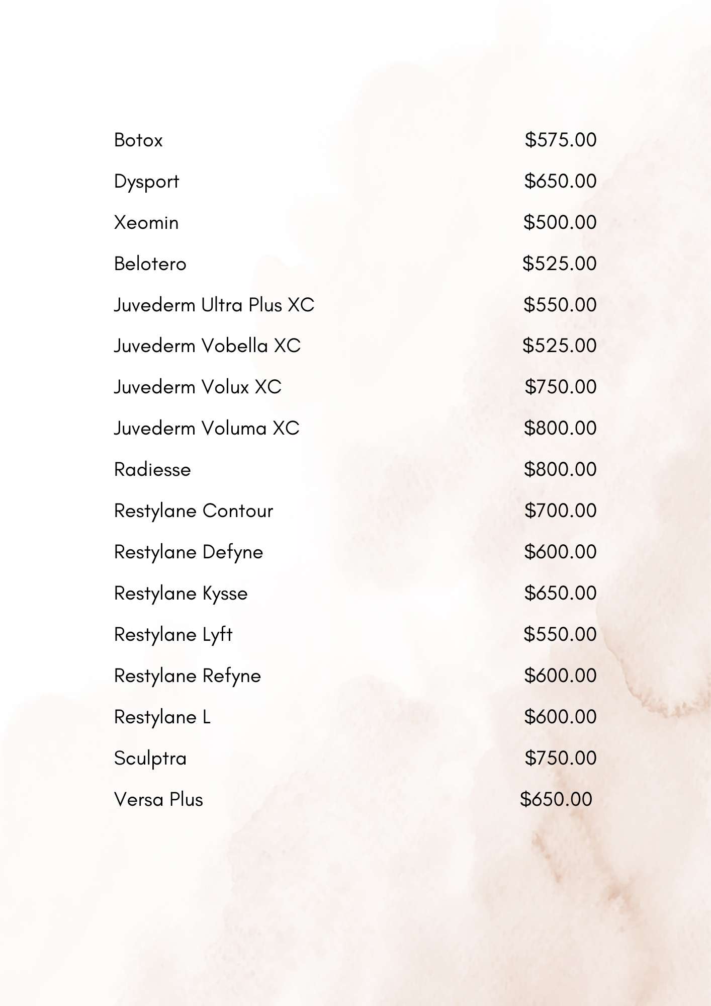 Pricing 25