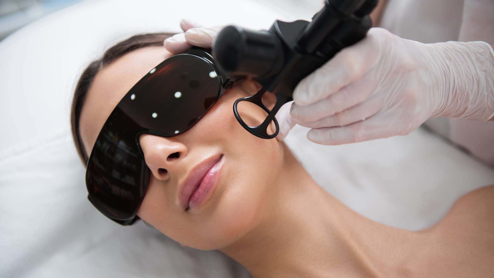 Laser Skin Treatments Woman Wearing Glasses